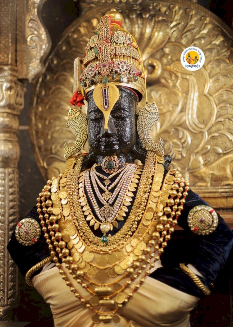 श्री. विठ्ठल व रूक्मिणी मातेस पारंपारिक पोशाखासह सह अलंकार परिधान.  ◾पौर्णिमेनिमित्त मंदिरातील वातावरण भक्तिमय.