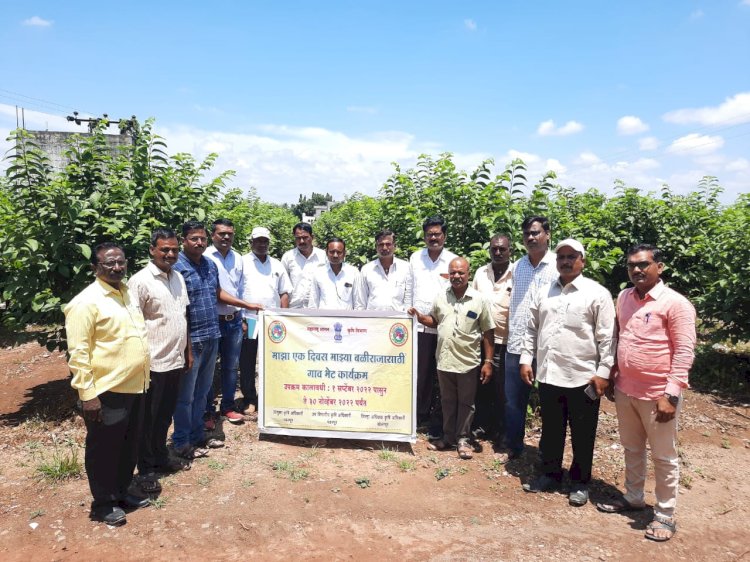 *सिद्धेवाडी येथे कृषी विभागाचा"माझा एक दिवस माझ्या बळीराजासाठी" या उपक्रमाचे आयोजन:- पंढरपूर तालुका कृषी विभागाचा पुढाकार*