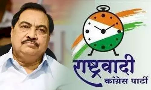 *राष्ट्रीय नेते खासदार शरद पवारांच्या राष्ट्रवादीत पक्षात समाधानी आहे:-एकनाथ खडसे*