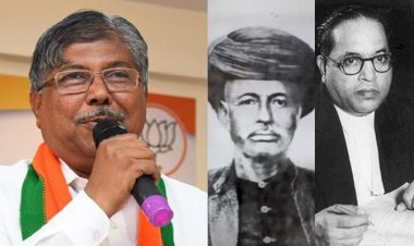 सोलापुरात उच्च व तंत्र शिक्षण मंत्री चंद्रकांत पाटलांचा पुतळा जाळला