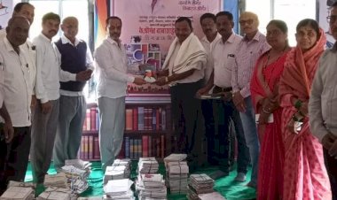 १ लाख पुस्तक वाचनाचा उपक्रम मनाशी संकल्प असलेल्या हरहुन्नरी अवलीया शिक्षक साहेबराव भुसे  यांचा यथोचित  सत्कार..