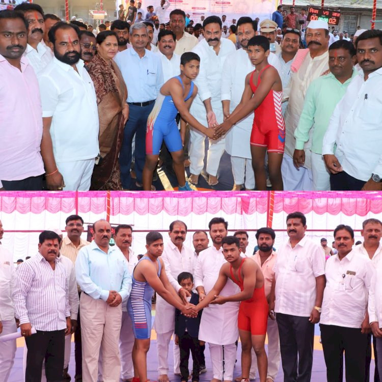 श्री विठ्ठल प्रशालेत (वेणूनगर)पुणे विभागीय शालेय मुले मुली कुस्ती स्पर्धेचा समारोप समारंभ संपन्न...