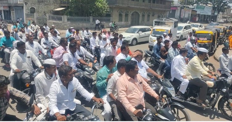 कल्याणराव काळे यांनी दाखविले सभासदांचे पाठबळ ; भव्य रॅली काढत कारखाण्यासाठी भरला आपला उमेदवारी अर्ज..