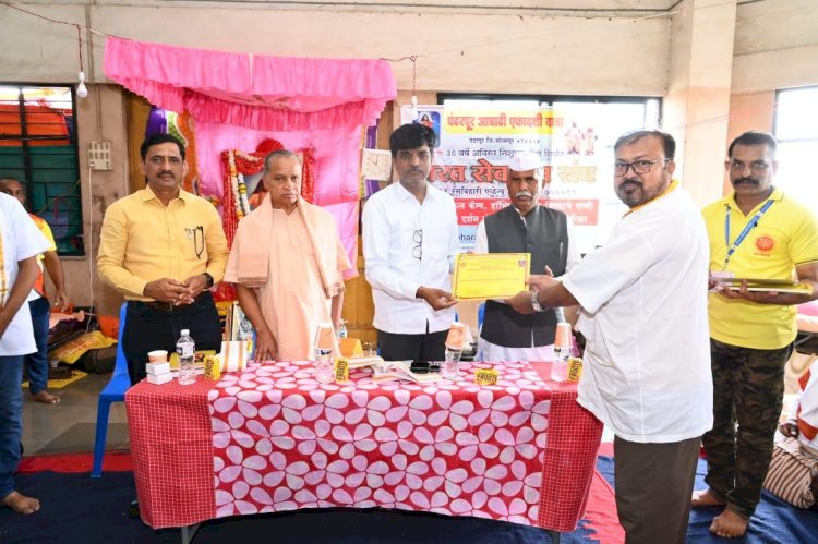 भारत सेवाश्रम संघाच्या वैद्यकीय पथकाचे काम प्रेरणादायी - व्यवस्थापक पुदलवाड .