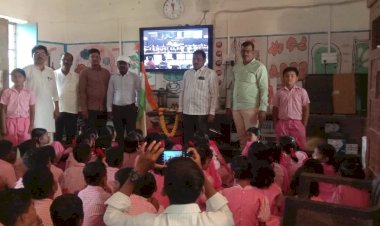 भालेवाडी जि .प .प्रा.शाळेत विद्यार्थ्यांना चांद्रयान 3 क्षेपणास्त्र चाचणी प्रदर्शनचे आयोजन विद्यार्थ्यांमध्ये उत्साहाचे वातावरण