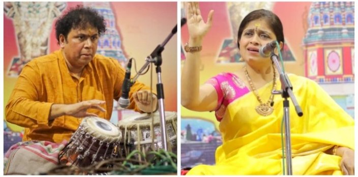 पं.सत्यजीत तळवलकर आणि सायली तळवलकर यांची रुक्मिणी मातेची चरणी स्वर आणि तालाचा अभिषेक