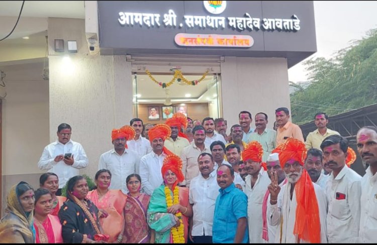 आ. समाधानआवताडे यांचे मार्गदर्शनाखाली मंगळवेढा तालुक्यातील दोन ग्रामपंचायत व सहा सदस्य बिनविरोध