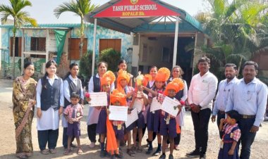 कराटे चॅम्पियनशीप स्पर्धेत रोपळे येथील यश पब्लिक स्कुलचे यश