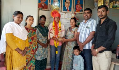 गादेगावची कु.सायली बागल डॉजबॉल स्पर्धेत भारत देशात तिसरी