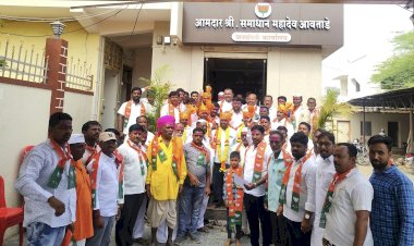 भालके गटाच्या मातब्बर कार्यकर्त्यांनी केला भाजपचे आ.समाधान आवताडे गटात प्रवेश , भालके गटाला  जोरदार धक्का, कार्यकर्त्यांची गळती सुरूच राहणार