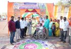 मंगळवेढा तालुक्यातील गोणेवाडीचे आदर्श दिव्यांग मतदान केंद्र ठरले आकर्षणाचे केंद्रबिंदू