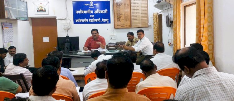 पालखी मार्गावरील कामे 10 जून पर्यंत पूर्ण करावीत :-  प्रांताधिकारी सचिन इथापे