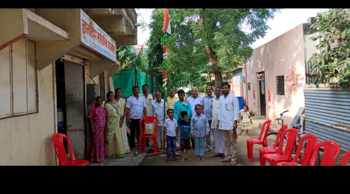 ज्ञानदीप सार्वजनिक वाचनालय सोलापूर येथे स्वातंत्र्य दिन साजरा..