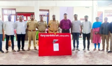 पंढरपूर शहर गुन्हे प्रकटीकरण शाखेच्या पथकाने देशी बनावटी रिव्हॉल्वरसह आरोपीस केले जेरबंद ,  पोलीस निरीक्षक विश्वजीत घोडके यांच्या टीमची दमदार कामगिरी
