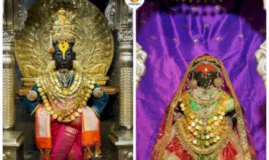 श्री विठ्ठल रुक्मिणी मंदिरात नवरात्र महोत्सव:   श्री विठ्ठलास अलंकार, रूक्मिणी मातेस पारंपारिक लमाणी पोषाखासह अलंकार परिधान,  पारंपारिक कार्यक्रमांसह महिला भजनी मंडळाच्या भजन सेवेने मंदिरात भक्तीमय वातावरण,
