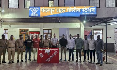 पंढरपुर शहर पोलीस ठाणे गुन्हे प्रकटीकरण शाखेची धडाकेबाज दमदार कामगिरी