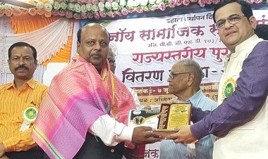 जॉय सामाजिक संस्थेकडून आदर्श संपादक प्रशांत माळवदे यांना  राज्यस्तरीय पुरस्काराने सन्मानित