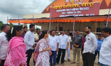 खासदार प्रणिती शिंदे यांनी पंढरपुरातील 65 एकरातील  विविध ठिकाणी भेट    ◼️ पंढरपूर आषाढी यात्रा सोहळा कालावधीत भाविकांना सुविधा पुरवण्यास शासकीय यंत्रणानी सज्ज राहावे प्रशासनाला सूचना