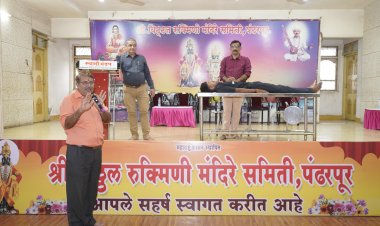 पंढरपूर कार्तिकी यात्रा : कर्मचा-यांना आपत्ती व्यवस्थापनाचे प्रशिक्षण;