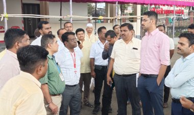 पंढरपूर कार्तिकी यात्रा सोहळा.... भक्ती सागर, वाळवंट,पत्रा शेडची जिल्हाधिकारी कुमार आशीर्वाद यांच्याकडून पाहणी