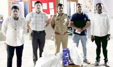 पंढरपुरात  पानमसाला व सुगंधित तंबाखु विक्री करणा-यावर पोलीस  प्रशासनाची कारवाई   ◼️ प्रतिबंधित गुटखा व तंबाखुजन्यचा  ६६ हजार ६२४ रू किमतीचा मुददेमाल जप्त