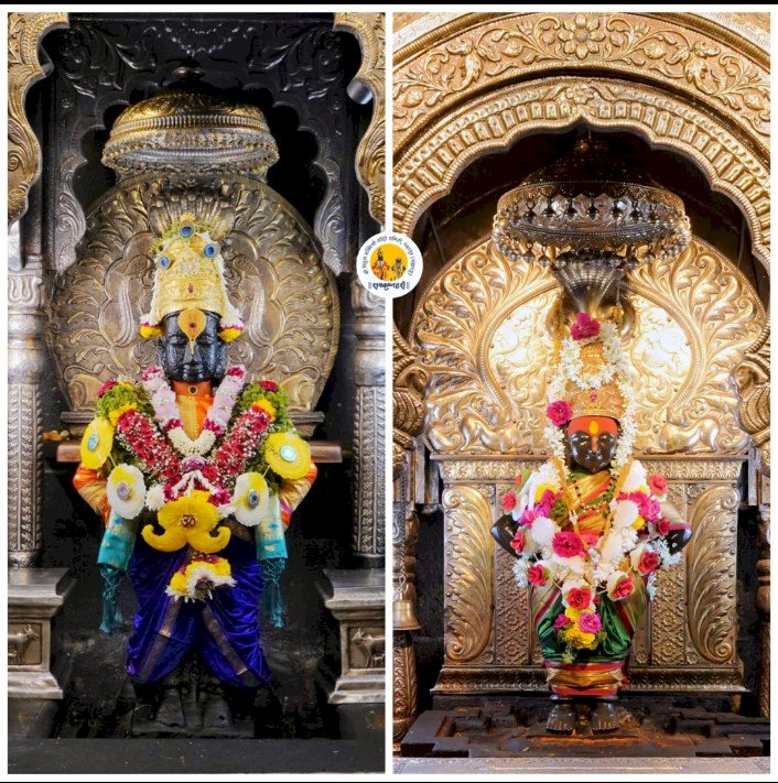 गुढीपाडव्यानिमित्त श्री विठ्ठल- रुक्मिणी मंदिरात आकर्षक फुलांची सजावट : व्यवस्थापक संदेश भोसले