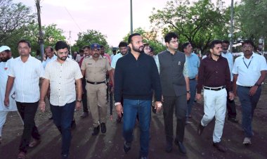 पंढरपूरच्या विठ्ठलाच्या दर्शनासाठी येणारा वारकरी हाच व्हीआयपी :-    पालकमंत्री ना .जयकुमार गोरे  ◼️ पालकमंत्री जयकुमार गोरे यांनी केली वाखरी पालखी तळाची पाहणी