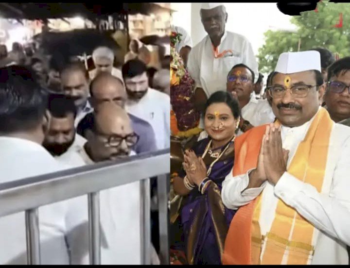 अखेर सोलापूरचे जिल्हा अधिकारी एस. कार्तिकेयन यांचा आदेश विठ्ठल मंदिरे समितीने टाकला केराच्या टोपलीत  ◼️ पंढरीच्या विठुरायाचे व्हीआयपी दर्शन सुरूच भाविकांमध्ये संतापाचे वातावरण
