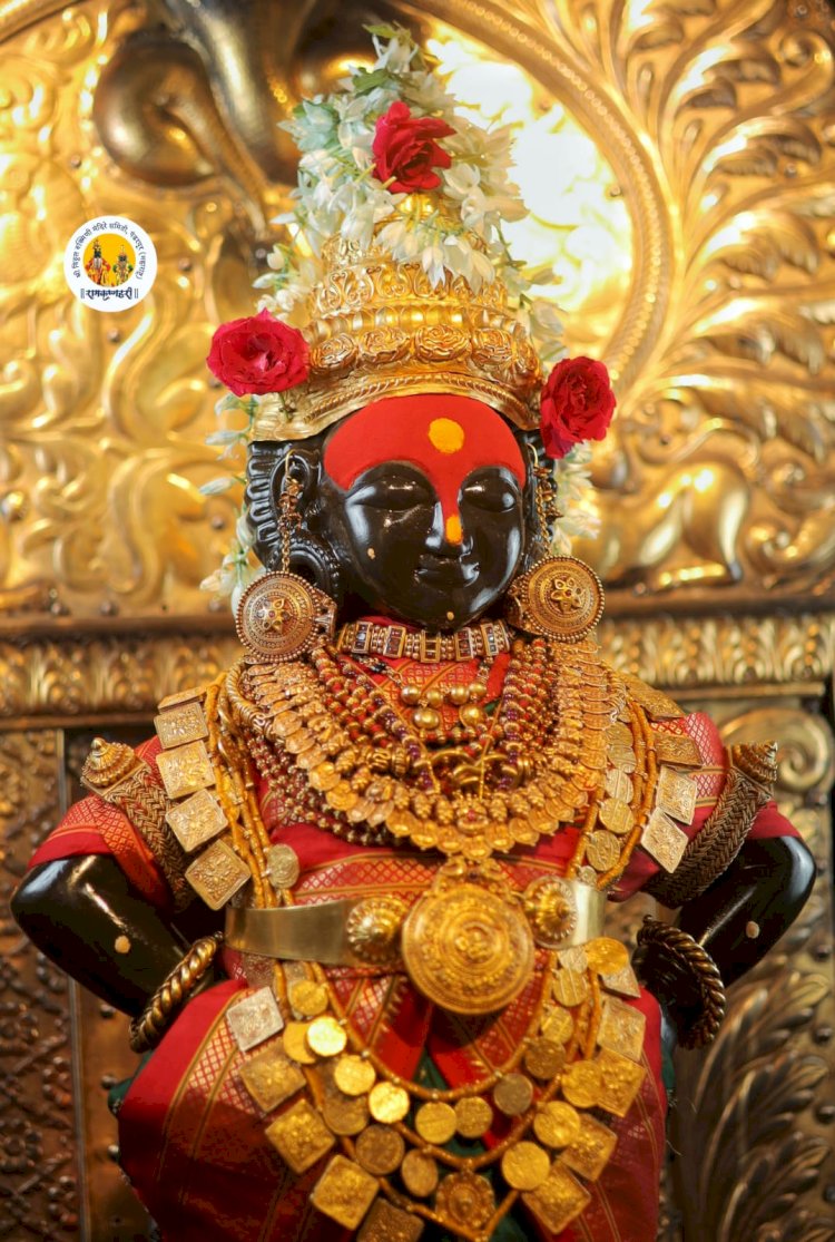 श्रावणी निमित्त श्री विठ्ठल - रुक्मिणी मातेस पारंपरिक अलंकार परिधान.  ◾पंढरपूरात दर्शनासाठी भाविकांची गर्दी.